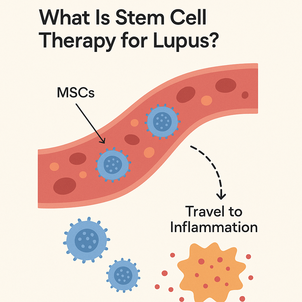 Discover how mesenchymal stem cells travel to inflamed tissues, restore immune balance, and help reduce lupus symptoms naturally.